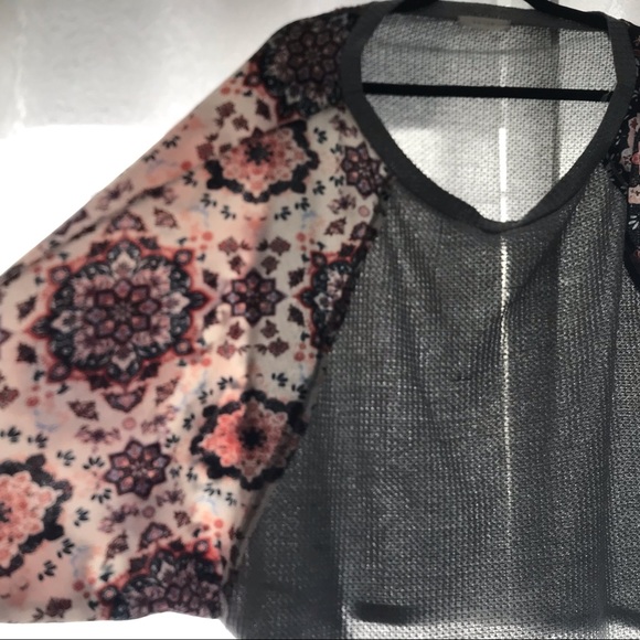 Boho floral balloon sleeve thermal - Picture 1 of 5